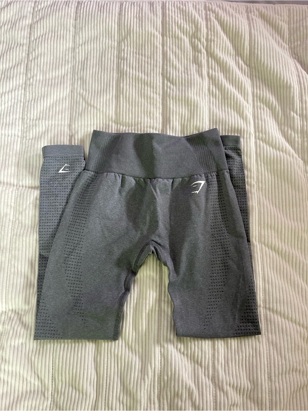 Gymshark Black Seamless High-Waist Workout Shorts with Subtle Logo